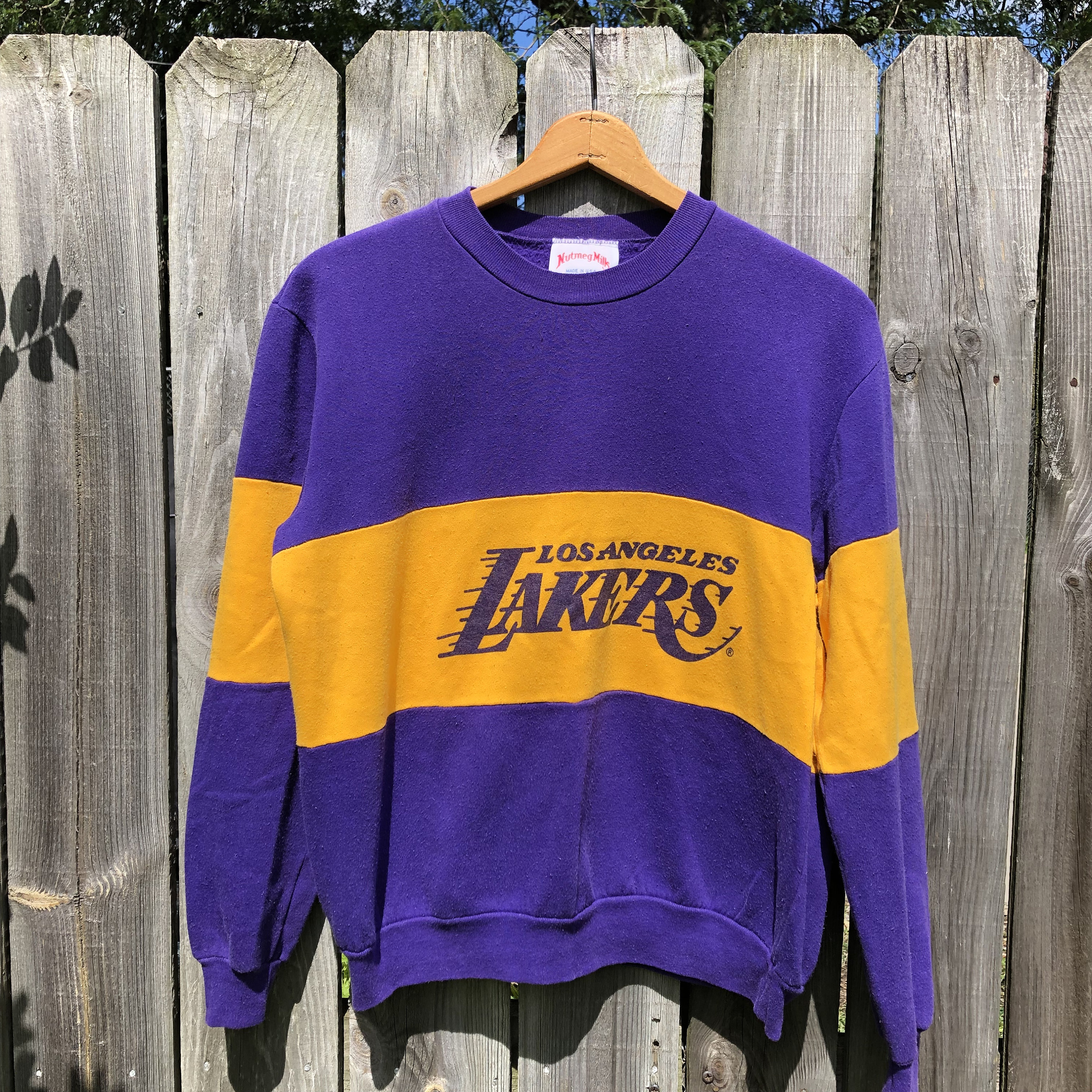 Vintage 80s Los Angeles Lakers NBA Crewneck Sweatshirt. Made -  in 2023