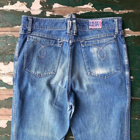 1970s vintage Faded Glory straight leg tall jeans wit… - Gem