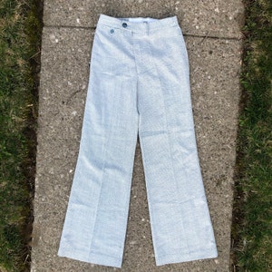 1970s vintage Lord Issac bell bottom flared pant. Stretch panels. Free shipping