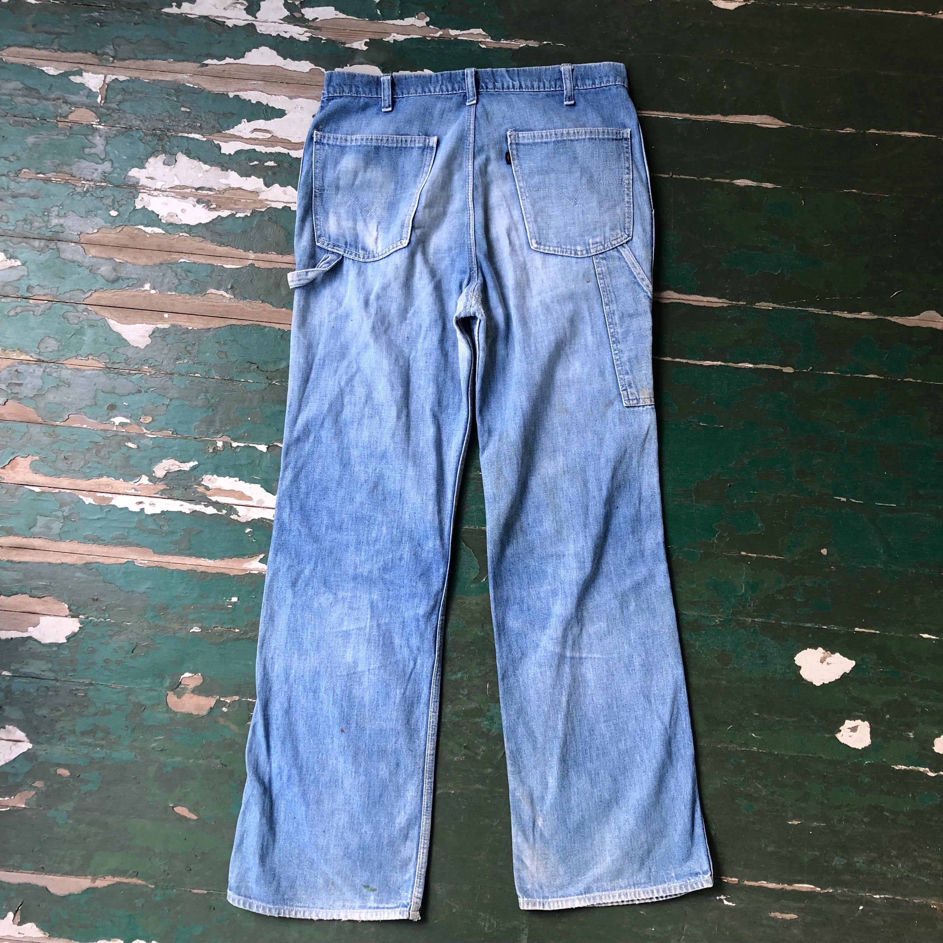 Vintage 1970s Levi Carrot Tab Fresh Produce Carpenter Style Wide