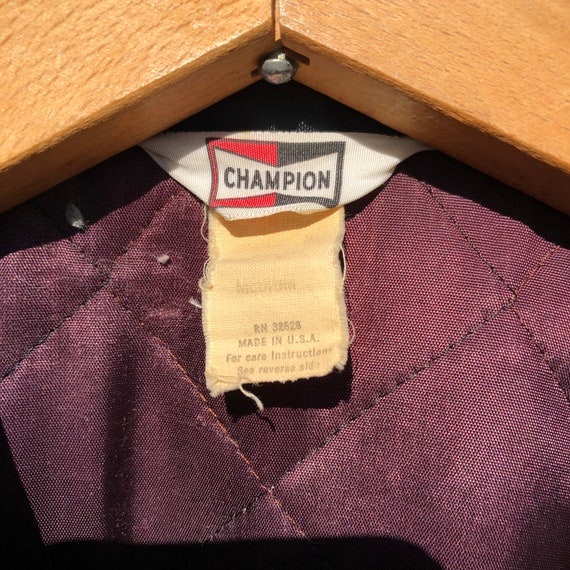 Vintage Champion spark plug patches jacket, origi… - image 3