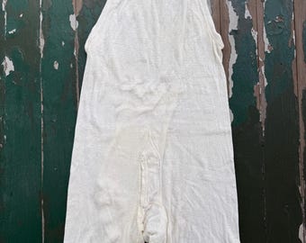 Vintage 1930s-40s Haber Dasher cotton union suit, shorts
