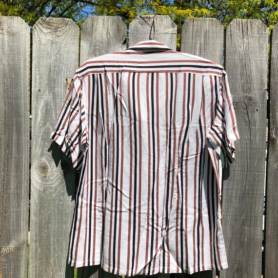 1950s vintage McGregor rayon striped menswear top… - image 3