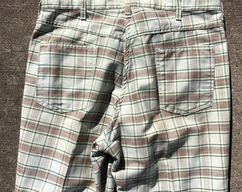1970s plaid Ranchcraft textured pant