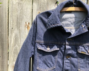 Vintage 1960's/70's ROEBUCKS Denim Jean Jacket / Sears Roebuck and