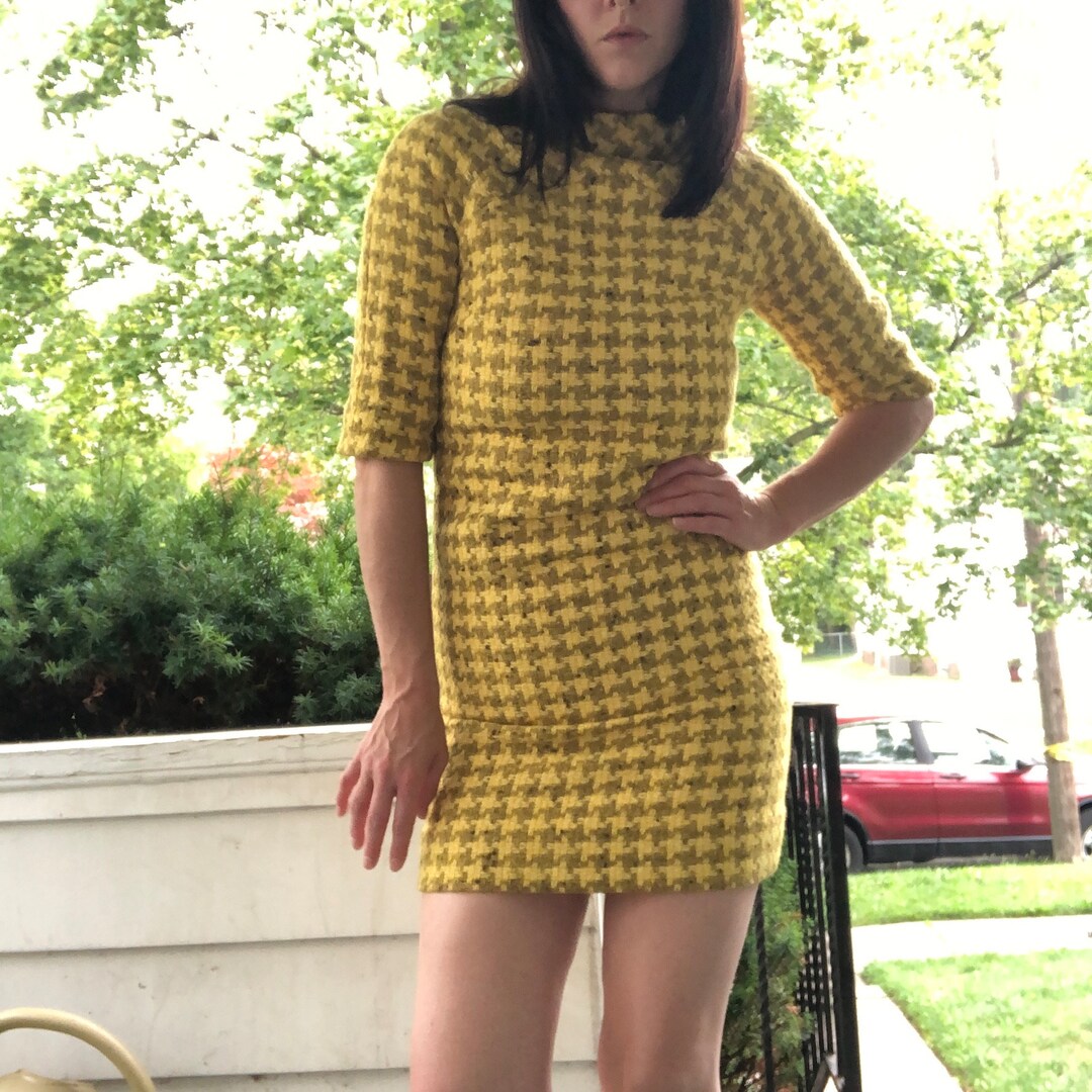 1960's Mini Denim Upcycled Dress