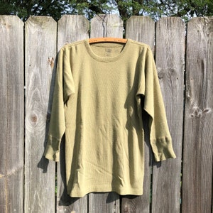 Vintage 1940s/50s wool blend military thermal top