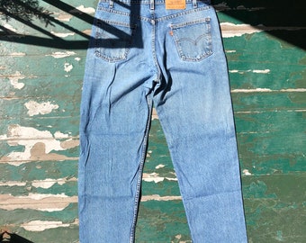 Vintage Levi's 550 Jeans: 1990s USA Made Orange Tab, Relaxed Fit (35x30)