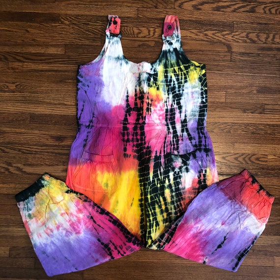 Vintage tie dye jumpsuit