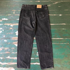 vintage 1990s black loose/baggy silvertab jeans