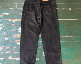 Vintage 1990s LEVIS Silvertab Baggy Jean SHORTS Size 27 Small