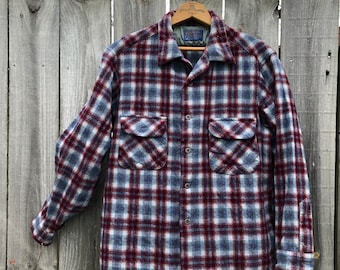 Vintage 1950s Sears Shadow Plaid Rayon Shirt - Etsy Vintage 1950s Sears Shadow Plaid Rayon Shirt - Etsy