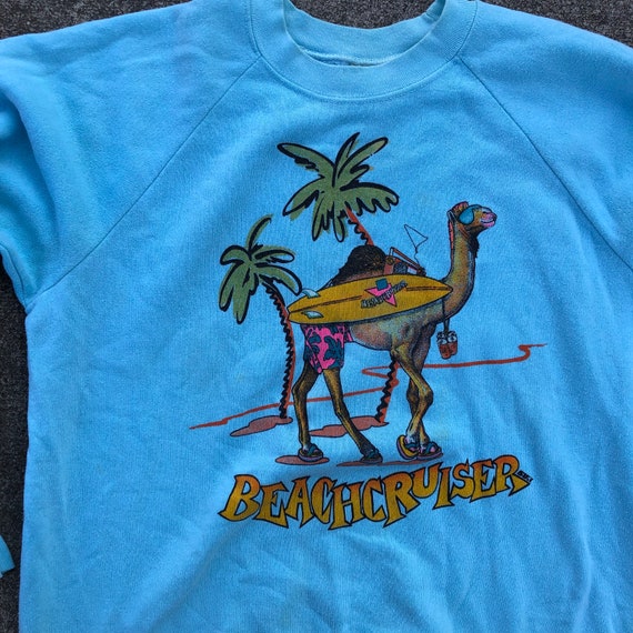 1980s/1990s camel “BeachCruiser” crewneck raglan - image 2