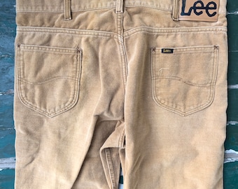 1970 vintage Lee Rider velvet tan pants