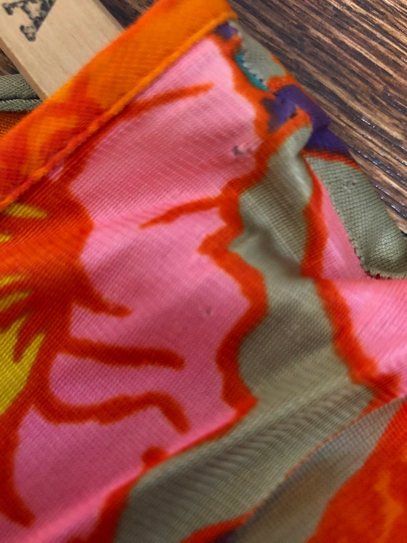 Vintage handmade bright floral empire waist maxi … - image 8