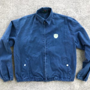 vintage 1980s Abercrombie ans Fitch cotton lightweight sports jacket with crest