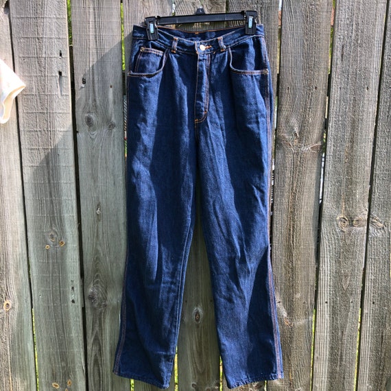 Vintage PS Gitano dark wash jeans, straight leg, … - image 2