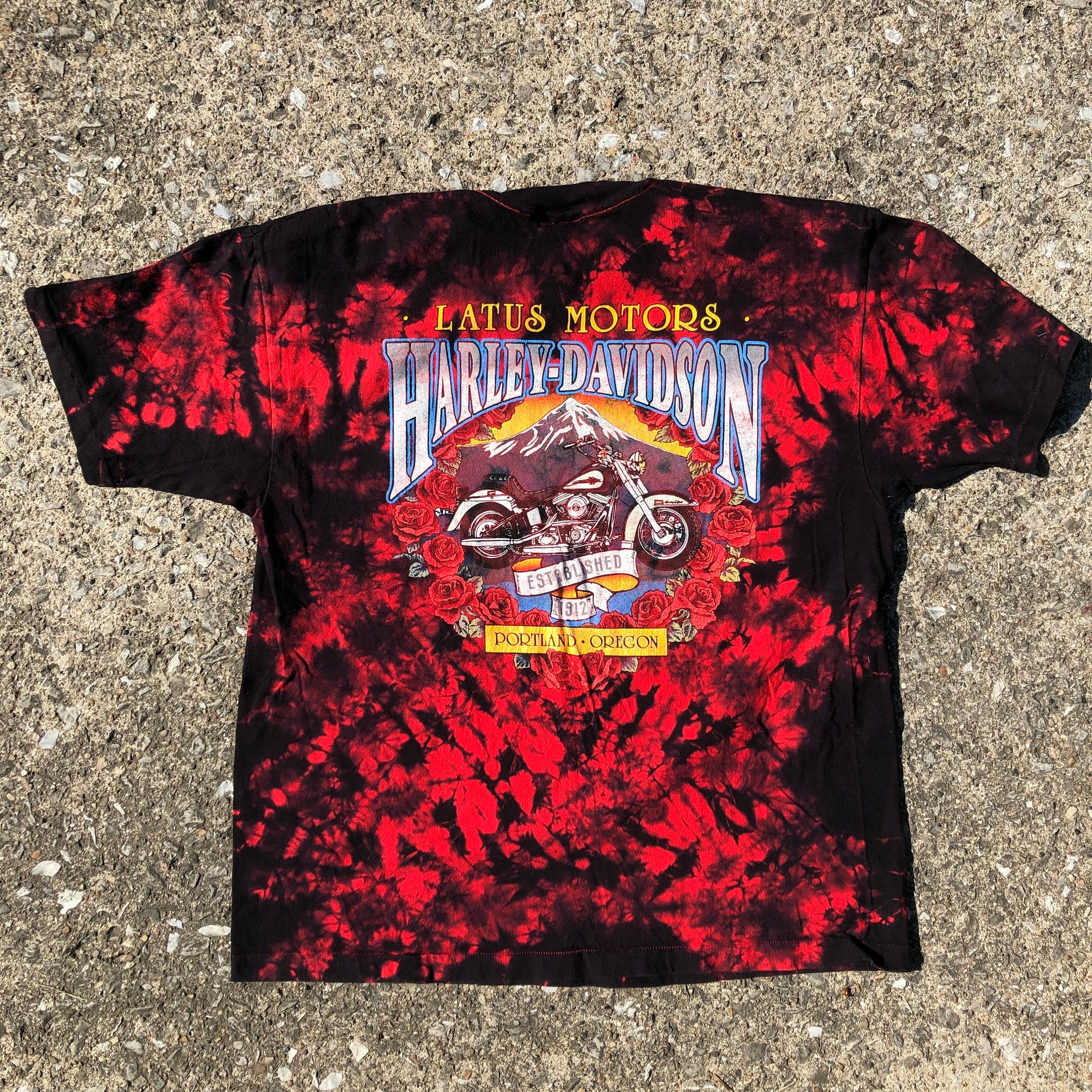 Tie Dye Harley Shirt - Etsy