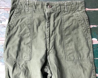 Vintage Vietnam Era OG107 Utility Pants 1960's Baker Pants