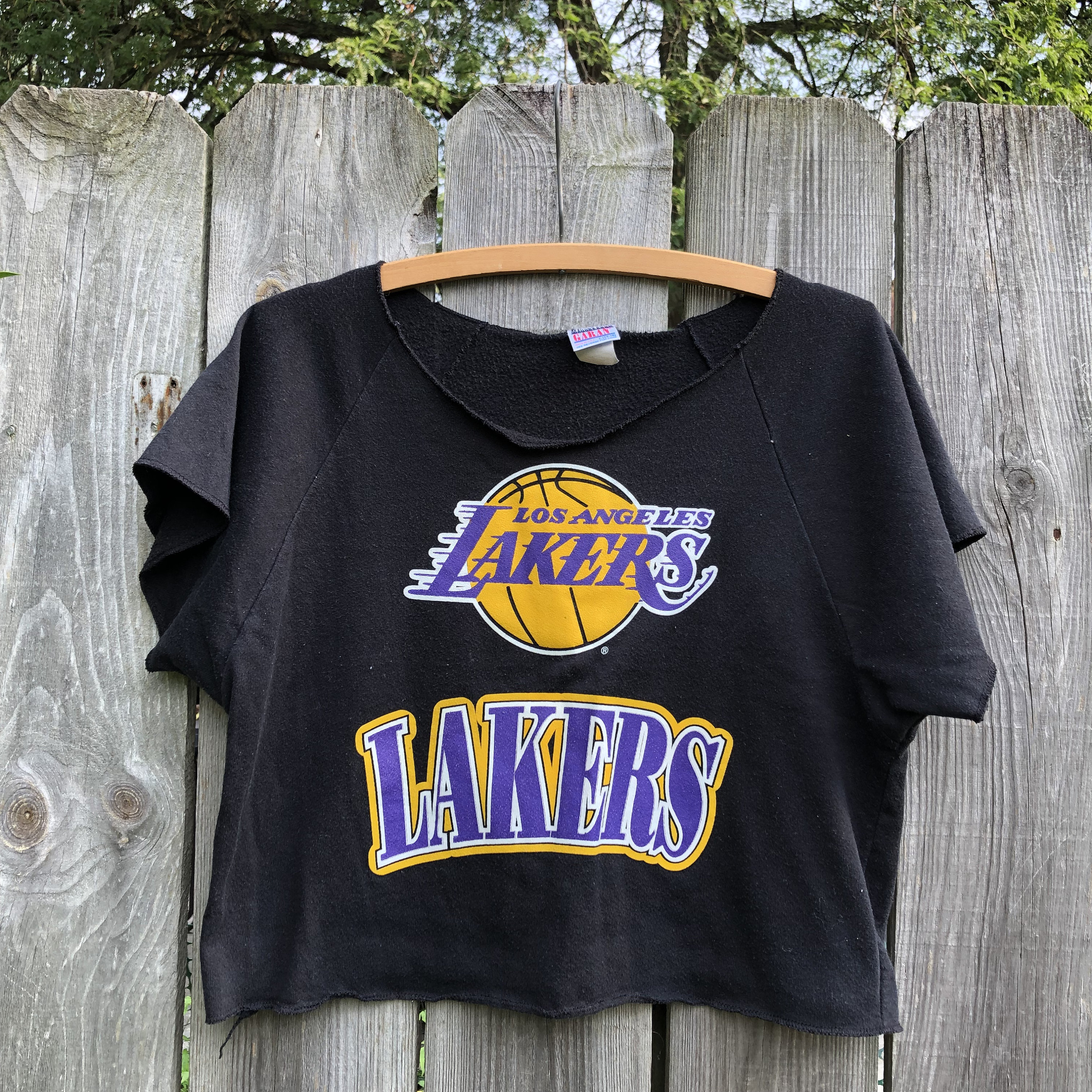 Los Angeles Lakers Alley Crystal '47 Vintage Tubular Crop Top