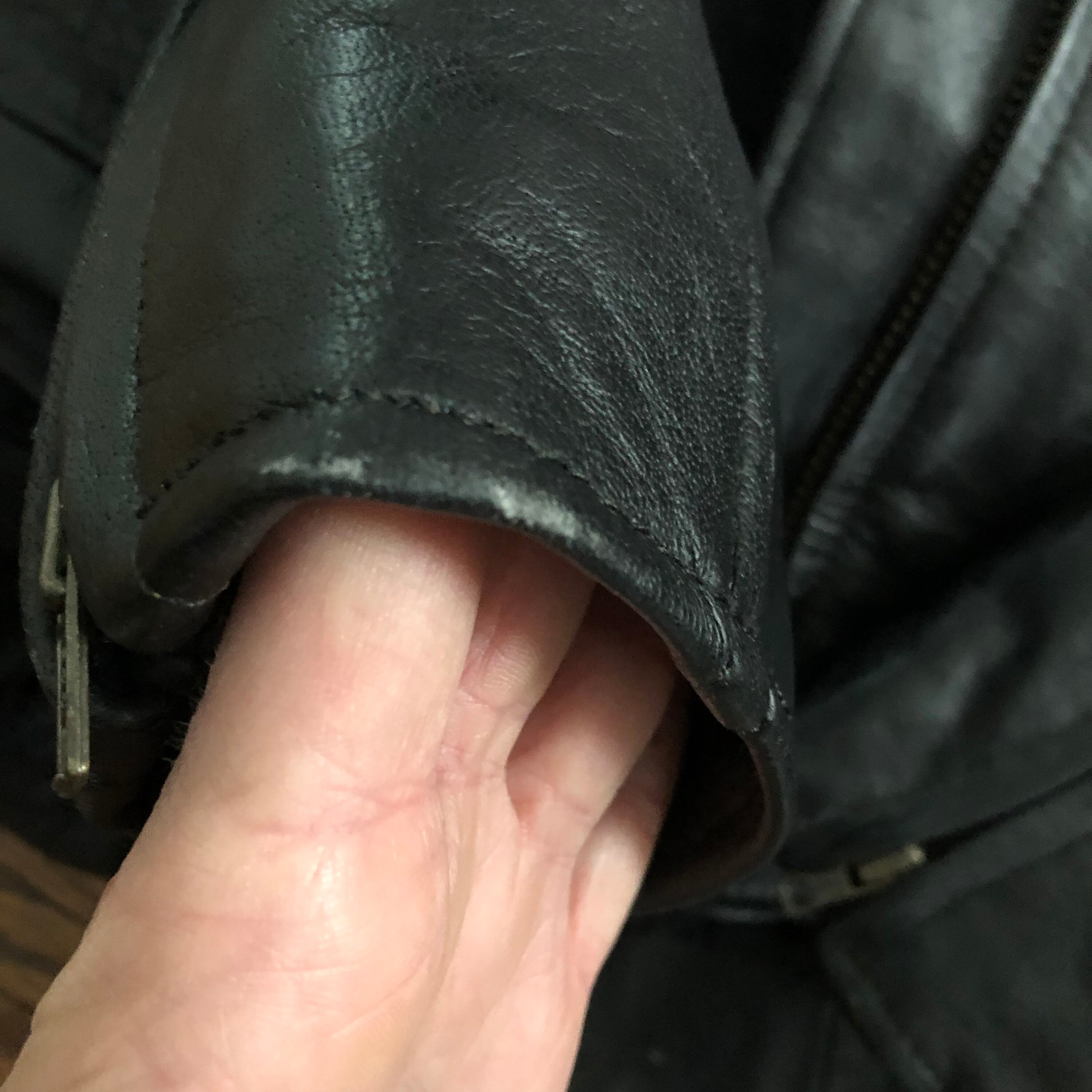Vintage Hudson Leather Motorcycle Black Leather Jacket