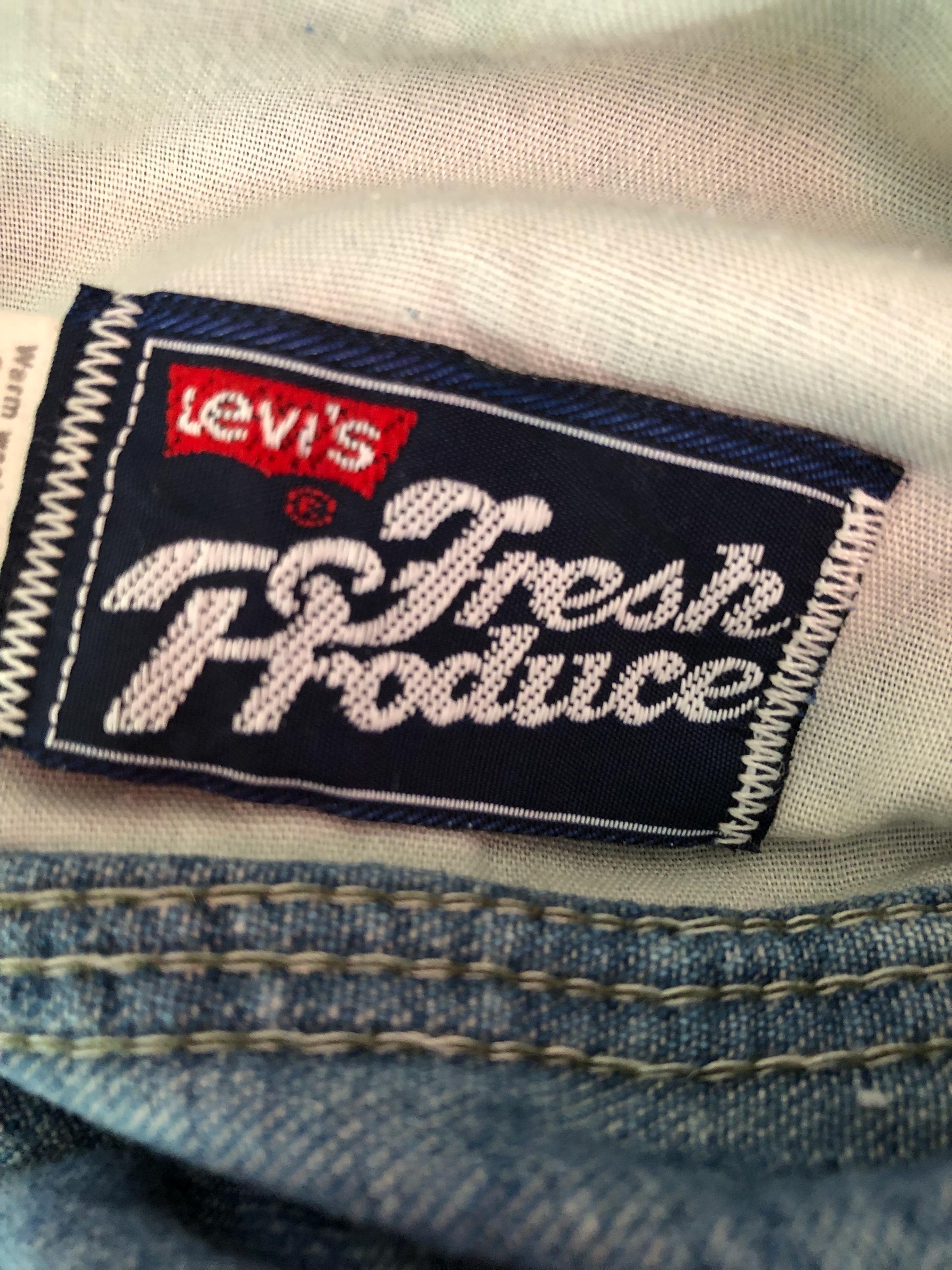 Vintage 1970s Levi Carrot Tab Fresh Produce Carpenter Style Wide