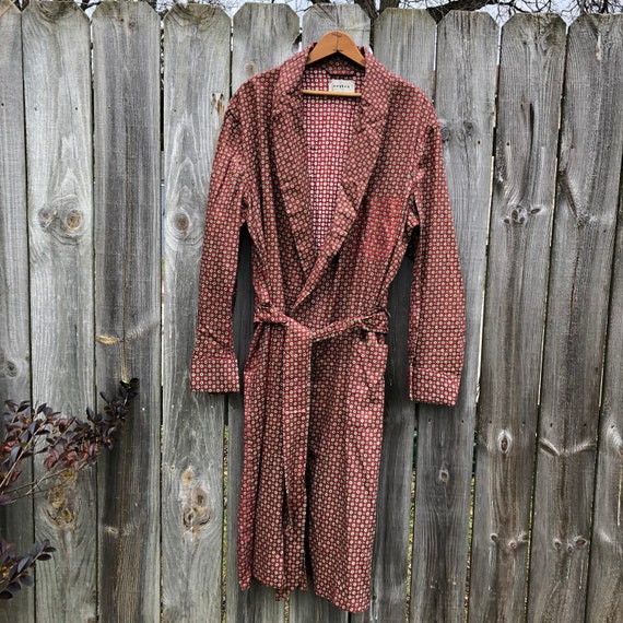 Long Plaid Flannel Robe 