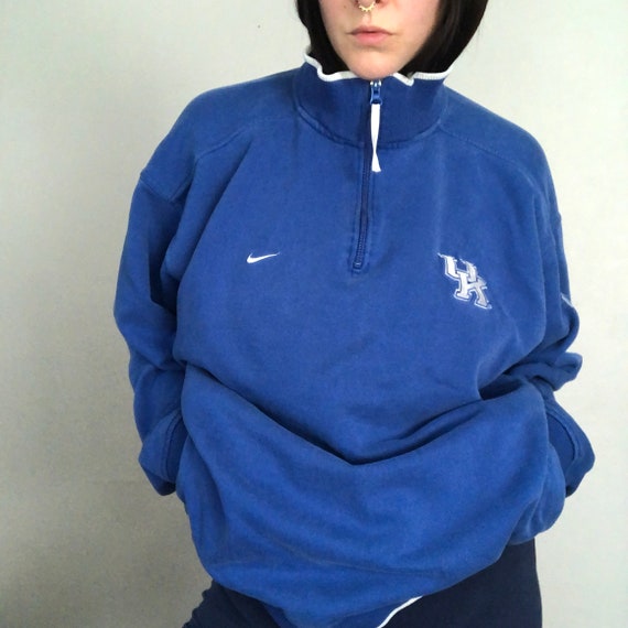 Vintage 90s Nike Quarter Zip Sweatshirt / Fall Sweater