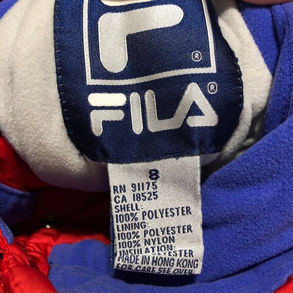 1980s/90s Fila ski jacket in bright red and purpl… - image 3