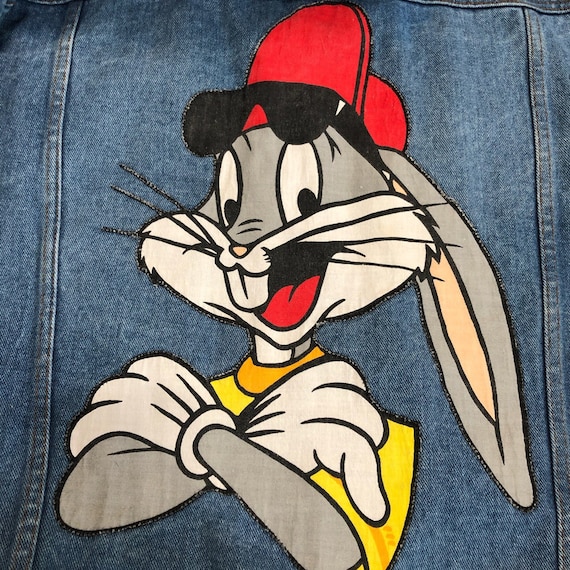 Vintage and Handmade Looney Tunes Bugs Bunny Rustler Denim Jacket