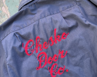 vintage 1970s Big Mac work shirt with Chainstitch embroidery