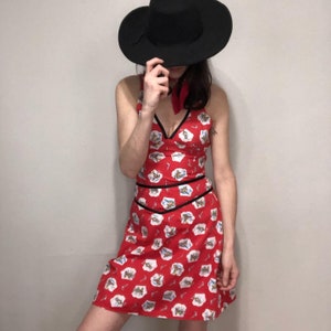 1990s vintage cowboy print western wear skirt and tank set, rare Roper. Free shipping