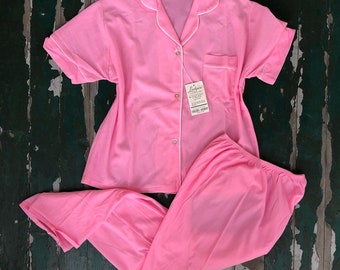 Pink Pajama Set - Etsy