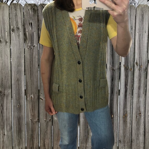 1970s vintage sweater vest by Brian MacNeil, spec… - image 3