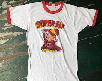 1970s Keebler Super Elf ringer tee