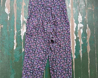 Vintage 1980s-90s Laura Ashley floral jumpsuit