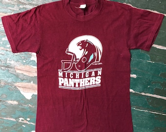 Vintage 1980s USFL Michigan Panthers tee