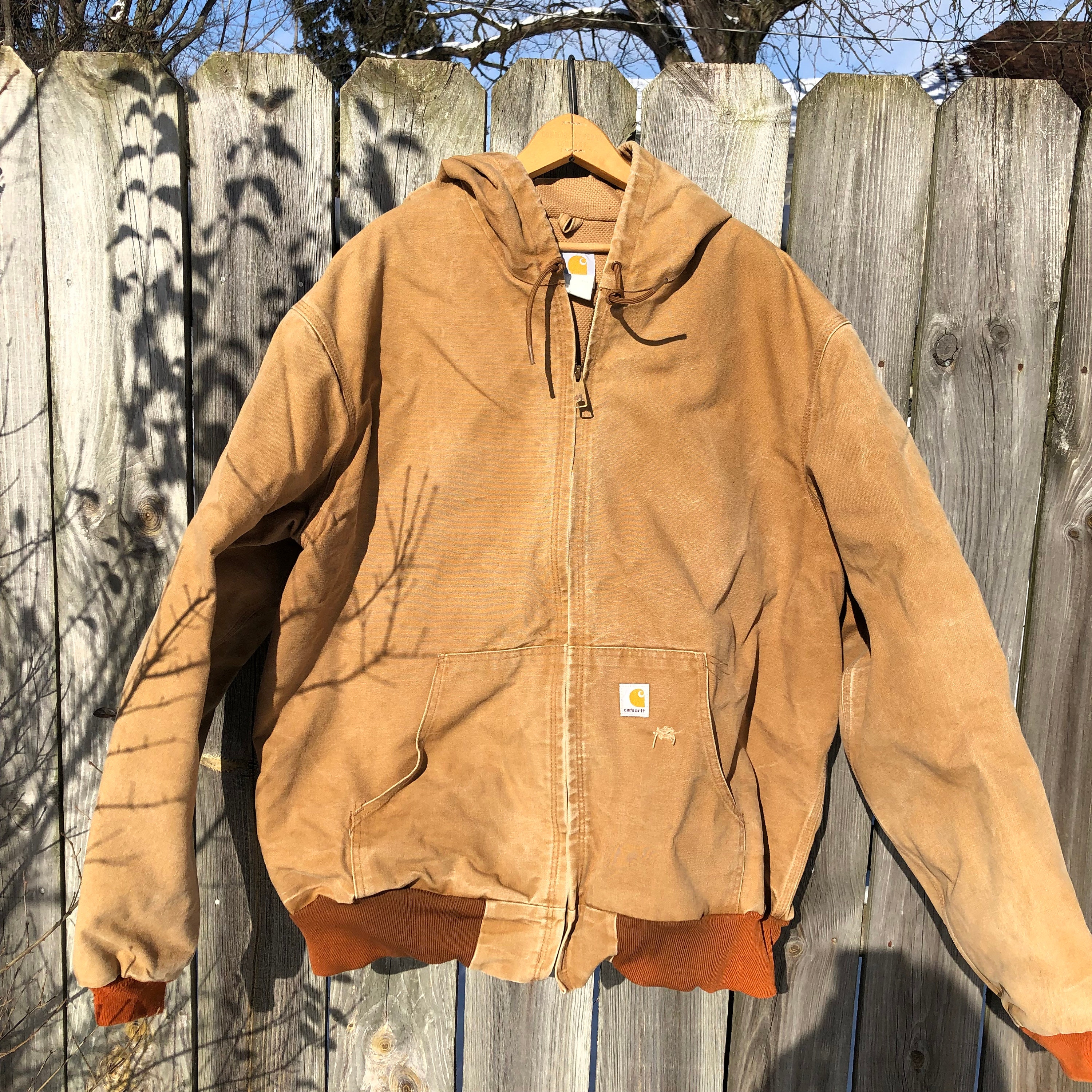USA Made 1990s Detriot Carhartt Tan Hooded Bomber in 2X - Etsy USA Made 1990s Detriot Carhartt Tan Hooded Bomber in 2X - Etsy