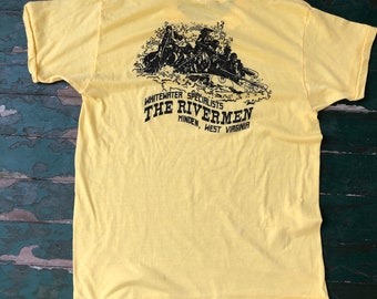 1970s Rivermen West Virginia Roach souvenir tee