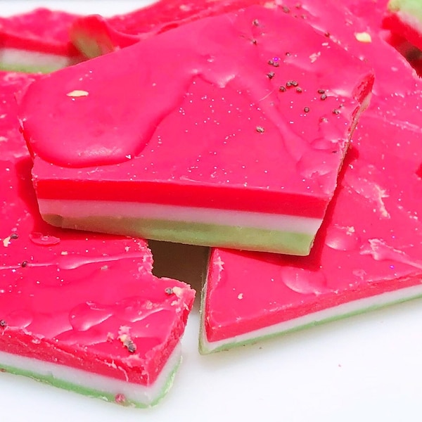 Watermelon Scented Wax Brittle, Handmade Scented Wax, Handpoured Wax
