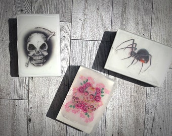 Halloween Soaps l Water Soluble Images l Scented Soap l Handmade l Great Gift Idea l Trick or Treat