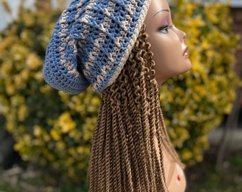 Slouchy Dread Tam/Dread Tam/Slouchy Beanie Women/Unisex Dreadlocks Hat women/Hippie Dread Tam Hat