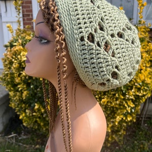 Lace Dread Tam/Dread Tam/Slouchy Beanie Women/Unisex Dreadlocks Hat women/Hippie Dread Tam Hat/Summer Colors slouchy hat