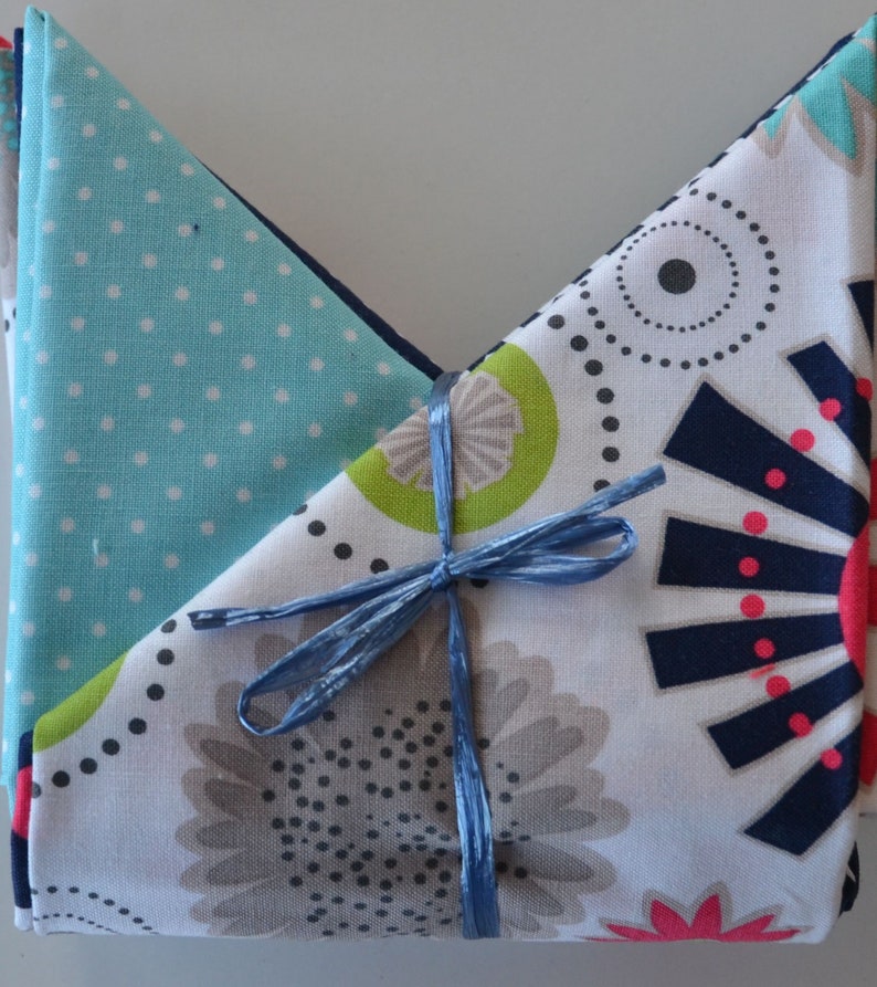 Room Decor Baby Blanket Cotton Polka Dot Floral Scrappy Quilting Houndstooth Riley Blake Fat Quarter Fabric Bundle Gift