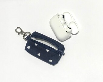 CUSTOM - AirPods Pro Case, Galaxy Buds Case, zipper pouch with keychain clip - CUSTOM, you pick