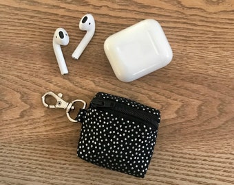 CUSTOM - AirPods Case, Zipper pouch with keychain clip - CUSTOM, you pick