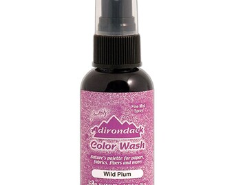 Wild Plum - DISCONTINUED Ranger Adirondack Color Wash - Water-Based Fabric / Paper Dye - Last Chance Craft Item
