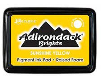 Sunshine Yellow - DISCONTINUED Ranger Adirondack Brights - Water-Based Pigment Ink Pad - Last Chance Craft Item