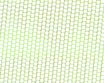 Neon Green Grid Extra Wide Shiny Iridescent Punchinella Sequin Waste Trim for Mixed Media Artists Punchinello Art Stencil