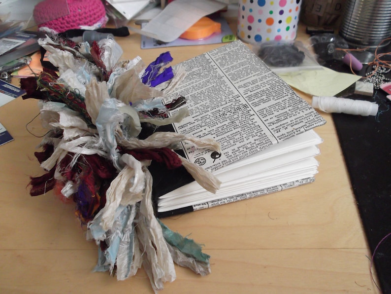 Diy Art Journal Book Binding Printable PDF Tutorial Digital Etsy